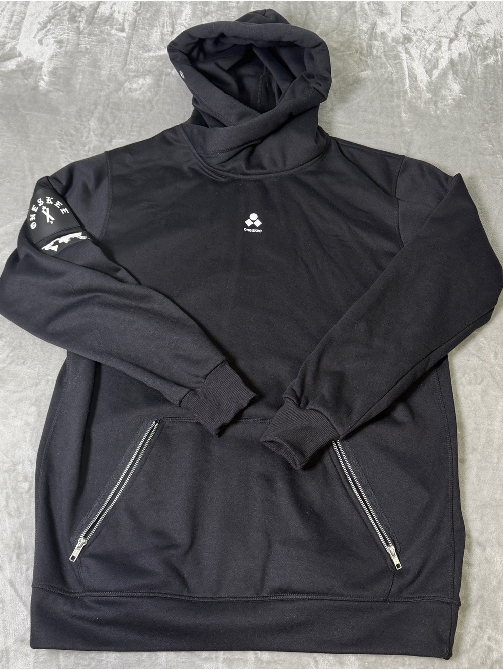 Oneskee Waterproof Hoodie Black Technical Men’s Size M/L